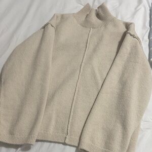 H&M Cream Cowl Neck Sweater